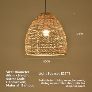 Retro Rustic Zen Tea Room Creative Lantern Light Fixture