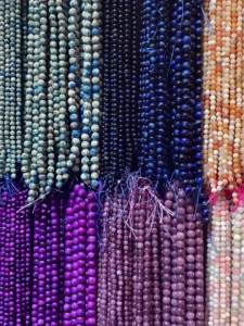 Hạt Đá Tourmaline Màu Hồng Tự Nhiên Mặt Cắt Hạt Rời Dùng Làm Trang Sức Tự Làm - Vòng Tay Dây Chuyền Mặt Dây Phụ Kiện 6/8/10MM