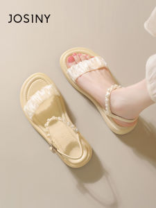 Josiny | Pearl Decorated Comfortable Soles Sandals for Women