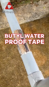 Mitsushi Aluminum Foil Butyl Waterproof Tape high-temperature resistant Waterproof Tape For roof leak Roof Sealant Wall