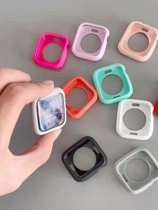 SLC Soft Silicone Watch Case Protective Silicone Watch Cover Durable Watch Case For Watch 38MM 40MM 42MM 44MM 手表软壳 手表保护壳