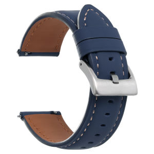 18mm 20mm 22mm Quick Release Cowhide Leather Watch Strap Universal Watch Black Belt for Samsung for Huawei Watchband Accessories