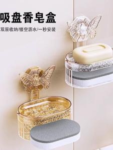 Giá Treo Tường Hai Lớp Hình Bướm Sang Trọng Giá Để Xà Phòng Giá Để Đồ Dùng Vệ Sinh Nhà Bếp Phòng Tắm Giá Để Đồ Dùng Gia Dụng