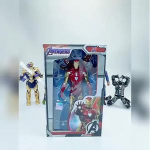 18CM Figure Avengers ZDTDS Toy Set Miles Morales Thanos Legends Ghost Iron Man Hulk Spider Captain Box Thor Falcon War Machine