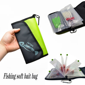 Luya Fake Bait Bag PVC Inner Bag Partitioned Waterproof Storage Bag Fishing Sorting Accessories Storage Bag
