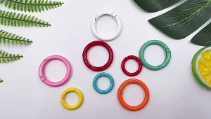 [1 Pcs] Ring Bulat O On Off Buka Tutup Warna Bahan Premium Anti Karat Klip Kait Gantungan Strap Hp