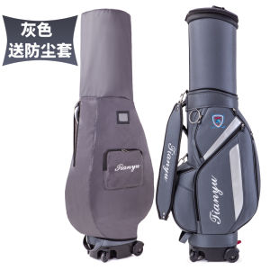 Multi-Functional Golf Bag Men Women Standard Check-In Golf Club Bag with Retractable Handle Wheels And Dust Cover