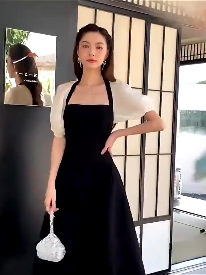 summer black dress semi formal dress for woman casual graduation dress plus size dress for women XXL