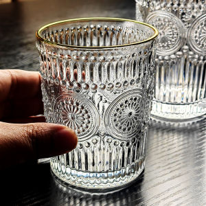 2025 New Lead-Free Glass Gold-Edged Beer Cup Luxury Sensation High-End Water Cup Home Use High-Aesthetic Value