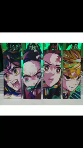 Kimetsu No Yaiba (Demon Slayer) Anime Wall Decor On Sintra Board 4 x 11 inch Matte Texture