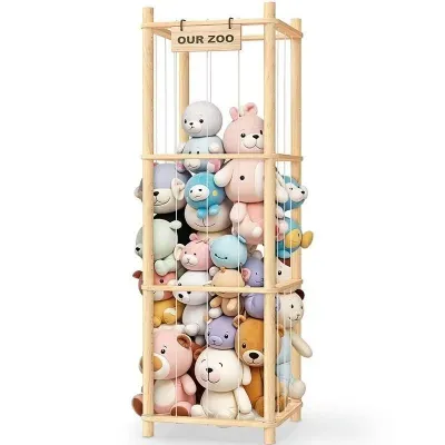 Wooden Organizing Toy Storage Rack