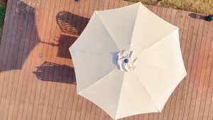 2.7M Outdoor Patio Umbrella Large Garden Sunshade Umbrella Waterproof Courtyard Folding Umbrella Garden Table Yard Pool Beach Sun Umbrella For Outdoor