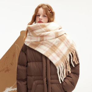 Unifree | Warm Thick Checkered Fringe Scarf