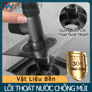 Thép không gỉ hình vuông mùi bằng chứng cống tắm trở ngại Lọc thoát nước máy giặt nối Bìa sàn phòng tắm thoát nước