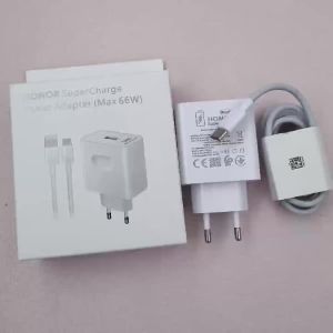 Original Honor 66W Fast Charger EU SuperCharge Power Adapter 6A Usb Type C Cable For Honor 400 300 Pro X60 Magic 8 7 6 5 4 Lite