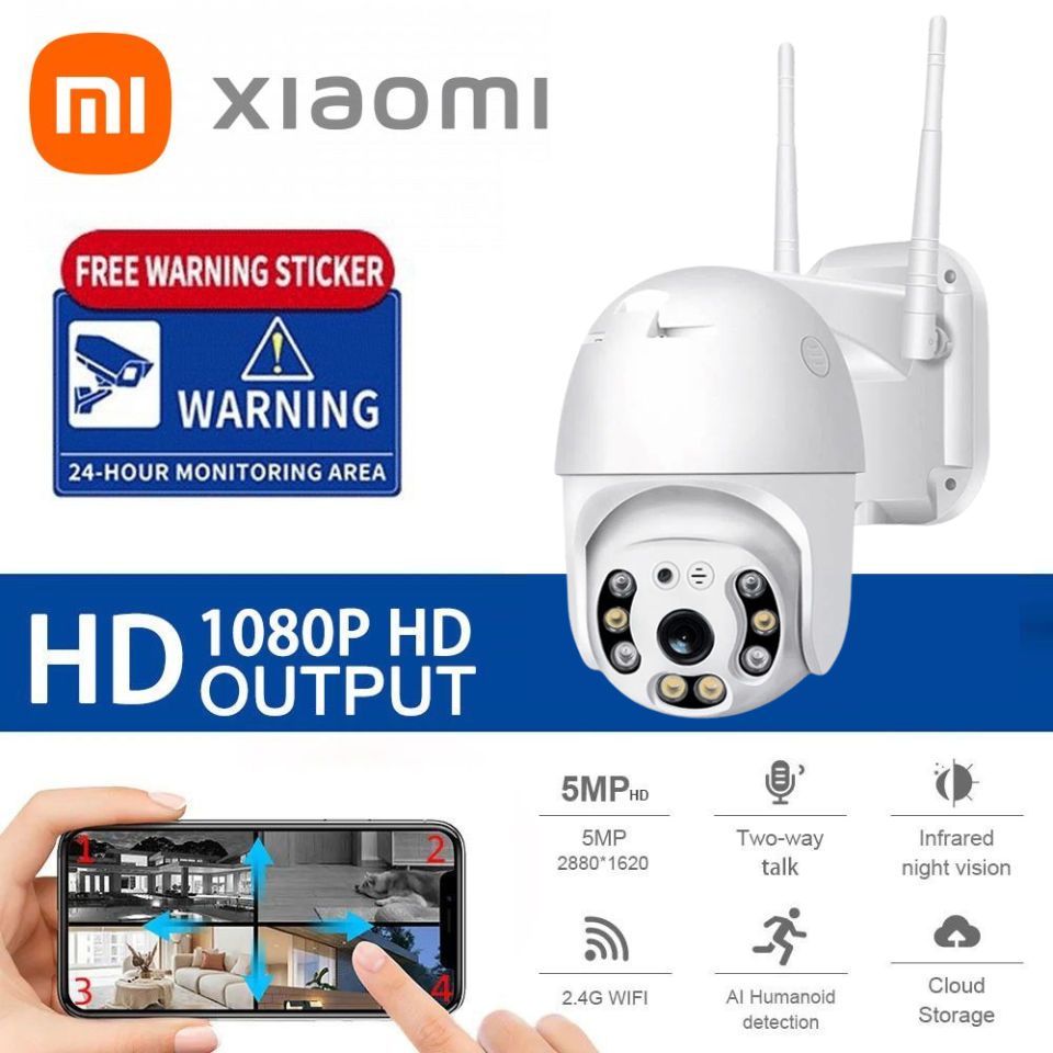 Xiaomi Outdoor CCTV Camera Connect Cellphone HD Wireless Night Vision Waterproof Auto Tracking Security Camera