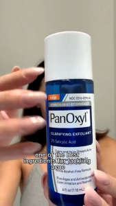 PanOxyl Clarifying Exfoliant 2% Salicylic Acid 4floz/118ml Unclogs Minimizes Pores For Acne-Prone