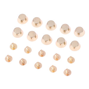【10Sets Metal Bag Legs Bottom Rivets DIY Leather Studs Bag Wear Protection Rivets Accessories For Bag Bottom And Belt】