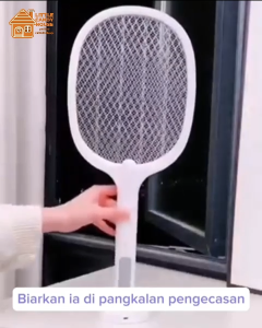 Electric Mosquito Killer Racket USB Rechargeable with LED Wall Mount & Stand