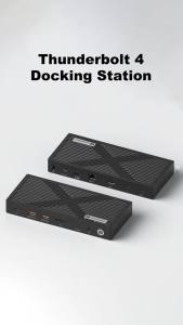 Hagibis | Hagibis Thunderbolt 4 Hub with Dual Monitor 8K/4K Display Dock 40Gbps Docking Station Thunderbolt Certified for Macbook Windows