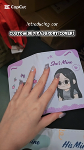 【Farewell Collection】Personalised Sublimation Passport Cover Heat Transfer Chibi Style Valentines Birthday Anniversary Teachers Day Christmas Graduation Gift