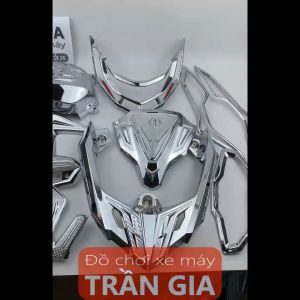 Combo full phụ kiện xi Crom gắn xe AB Airblade năm 2020 2021 nửa đầu 2022 bản 125 150 ốp trang trí đầy đủ Air blade