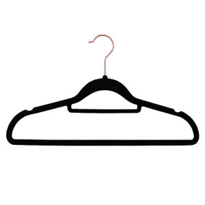 Non-slip Velvet Rose Gold Hook Hangers