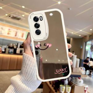 NAZHIMING | Glossy Smile Mirror Phone Case Makeup Mirror Shockproof High-end Aesthetic Minimalist Style