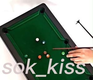 Bàn bi a mini loại to bida bi a mini bằng gỗ loại to kích thước 25*55*10 vải nỉ tiêu chuẩn - đồ chơi quà tặng cho bé