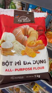 Bột Mì số 8/11/13 hiệu Xe Đạp gói 1kg - Bột Mì làm bánh chuyên nghiệp