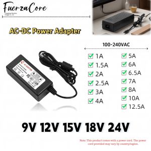 9V 12V 15V 18V 24V power adapter 1A 1.5A 2A 2.5A 3A 4A 5A 6A 6.5A 7A 8A 10A 12.5A 100-240Vconversion plug suitable for LEDlights