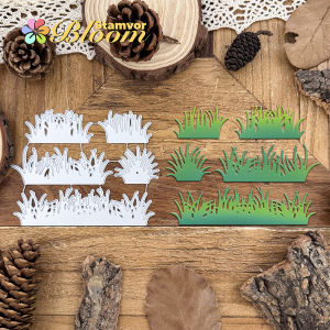 Original Lovely Half-cut Grass Borders Metal Cutting Dies Scrapbooking Decorative Embossing