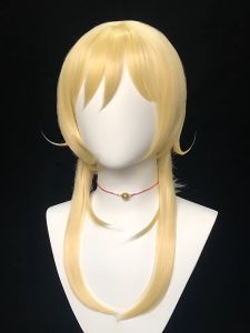 Wig Lumine Cosplay Wig Aether Cosplay Genshin Impact Orang Dewasa/Anak-Anak Dapat Menggunakannya
