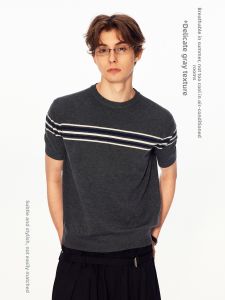 MADWITCH | Vintage Versatile Striped T-shirt