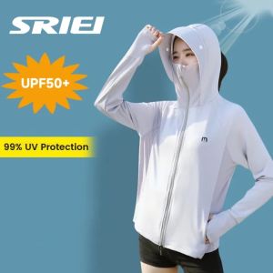 SRIEI Sun-Proof Clothing Sun Protection Sports Clothing Quick Dry Jackets for Riding Clothes Outdoor Sunscreen Coat Jacket for Women