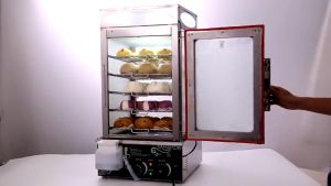 Pao Tim Sum Steamer Electric Commercial Pao Tim Sum Mesin Kukus Pemanas 不锈钢点心蒸包炉