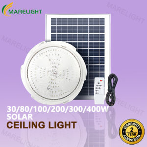 Solar Ceiling Light LED Indoor Pendant Light Solar Outdoor Light With Remote Control Waterproof Ceiling Lamp MARELIGHT