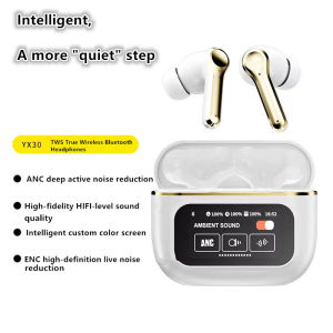♥ SFREE Shipping ♥ YX30 Bluetooth 5.4 Headphones TWS Wireless Earphone ANC Sport Headset Waterproof Wireless Earbuds With Mic For Phone