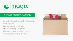 MPB5 - 31x23 cm - 100 phong bì carton đóng hàng - Bìa gói hàng bìa cứng bì thư | Magix Packaging