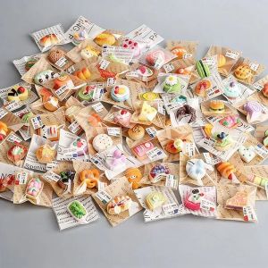 5-60pcs DIY Food Toy Cake Dessert Bread Mini Simulation Childrens Play Toy Anti Stress Squeeze Fidget Slider PartyFavors//