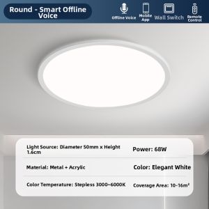 FANZHEN | Ultra Thin Ceiling Light for Childrens Bedroom and Study High Brightness Eye Protection Full Spectrum