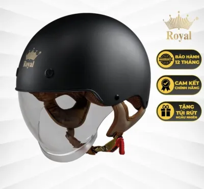 Mũ bảo hiểm 1/2 dấu kính royal m239 kính âm chính hãng - Mũ bảo hiểm nửa đầu dấu kính royal m239 cao cấp
