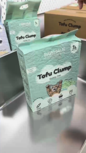 Pawhaus Tofu Cat Litter 7L2.5kg | Flushable Org Green Tea Charcoal Soya Litter | Odor ControlStrong ClumpLow Dust