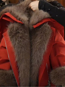 Warm Fluffy Lined Korean Style Girls Jacket