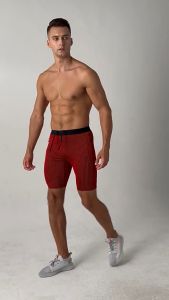 Quần bó thể thao nam chạy bộ 2 lớptúi đựng điện thoại 2 bên có khóa kéo chống nước