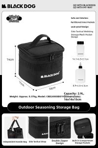BLACK DOG | Portable Seasoning Bottles Outdoor Camping Set