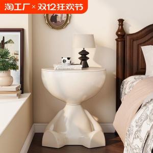 Creative Bedroom Sofa Side Table Mini Mobile Desk Bedside Shelf Balcony Small Apartment Tea Table Storage Cabinet Furniture