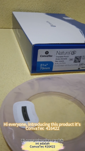 #KlinikKita| (1 Piece) Convatec 416422 - Convatec Natura+ Plus 70mm Drainable Closed Pouch Invisiclose Natura + ostomy