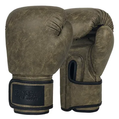 Classic Vintage Boxing Gloves Adult Kids Women/Men Boxing Glove MMA Muay Thai Boxe De Luva Mitts Sanda GYM Equipment 6 8 10 12OZ
