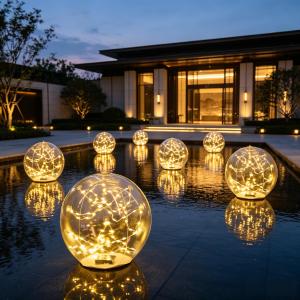 LIANGGUANGJING | Solar Powered Waterproof Decorative Pool Float Lights